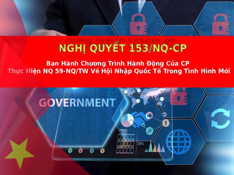 Chương trình hành động của Chính phủ theo nghị quyết 59 BCT (Nghị quyết 153/NQ-CP)