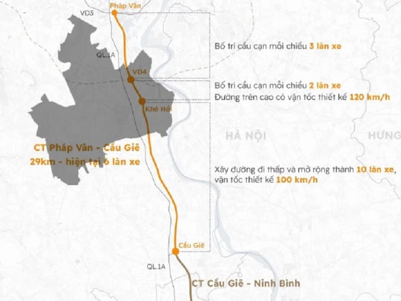 Bộ Xây dựng chấp thuận NĐT lập báo cáo khả thi dự án mở rộng cao tốc Pháp Vân – Cầu Giẽ trong tháng 10